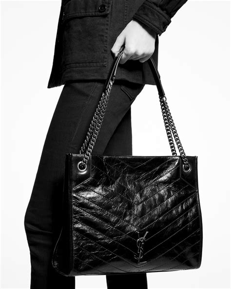 saint laurent niki bag fur|saint laurent niki shopping bag.